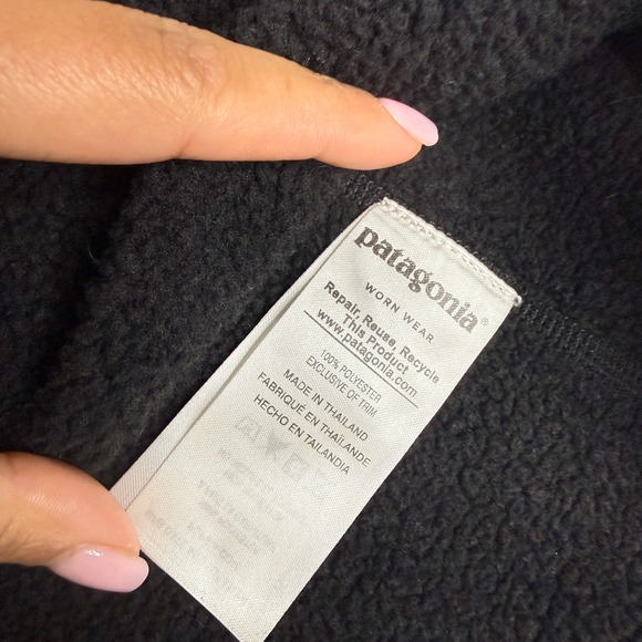 Patagonia Better Sweater 1/4 Zip Pullover Women's Small Black Heathered Fleece - Picture 3 of 9